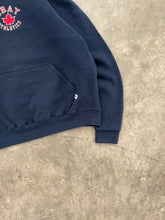 Load image into Gallery viewer, FADED NAVY BLUE “CBAY ATHLETICS” RUSSELL HOODIE - 1990S

