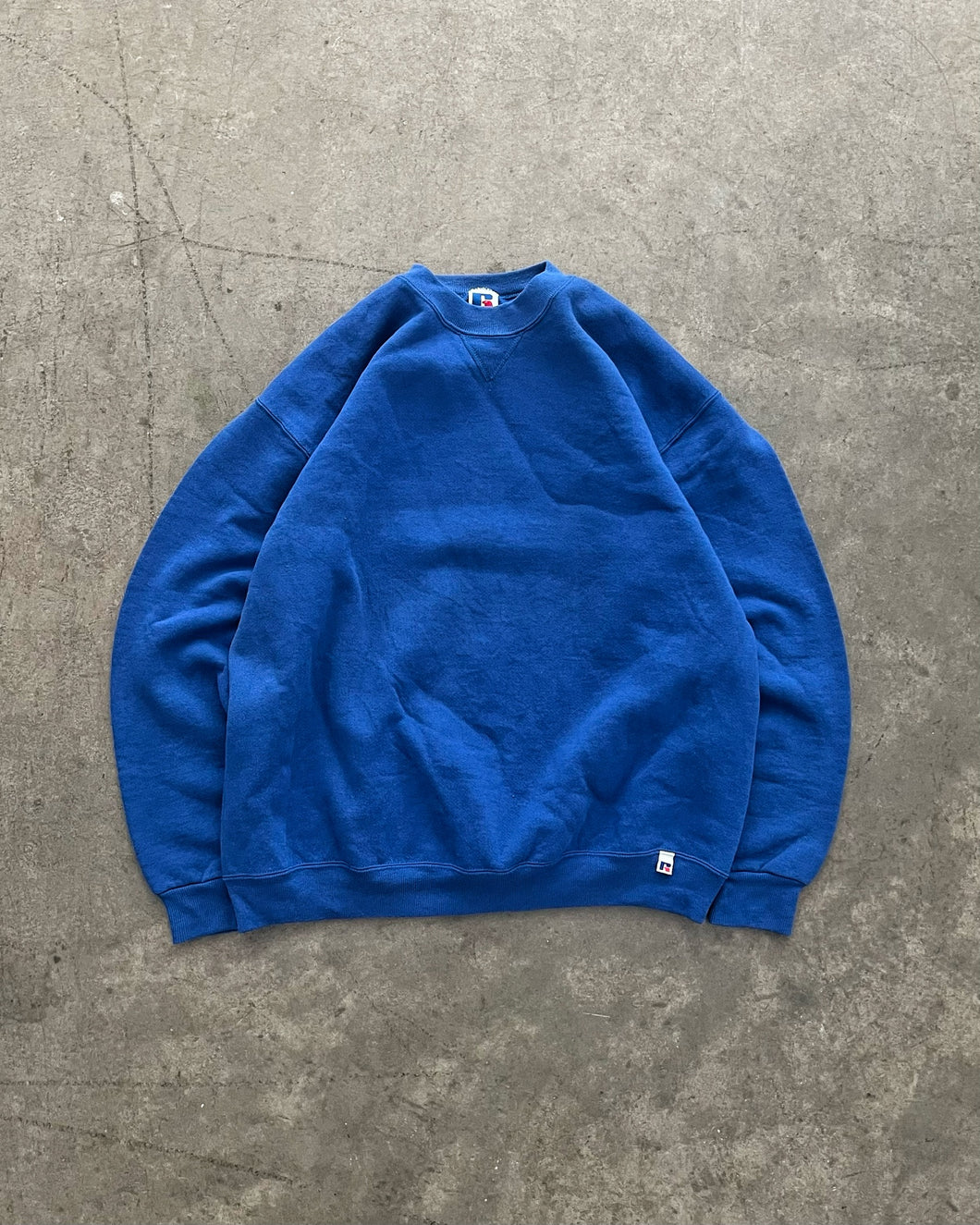 FADED BLUE RUSSELL SWEATSHIRT - 1990S