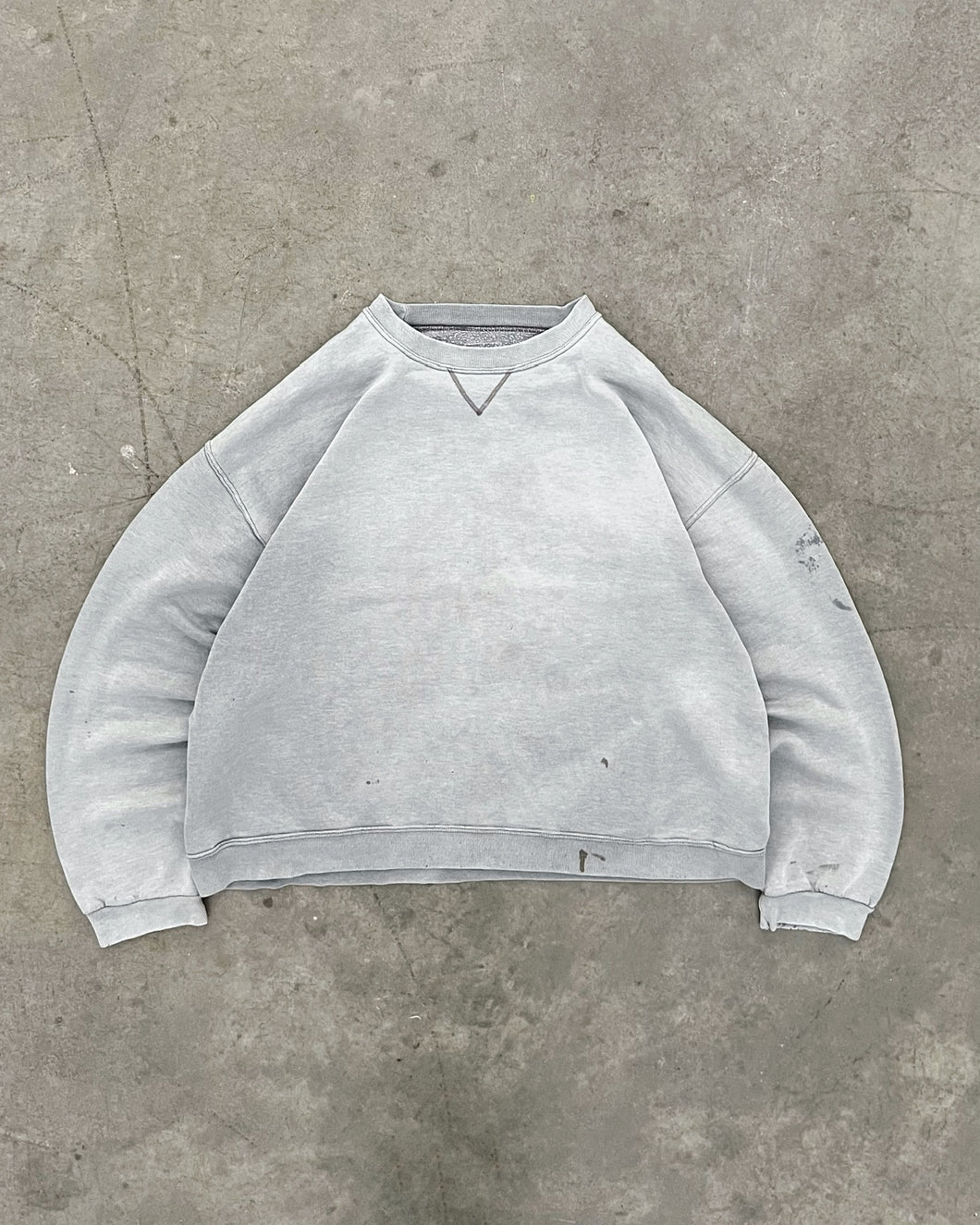SUN FADED CEMENT GREY SWEATSHIRT