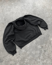 Load image into Gallery viewer, FADED BLACK REPAIRED RUSSELL HOODIE - 1990S
