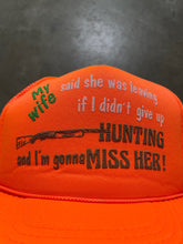 Load image into Gallery viewer, ORANGE HUNTING TRUCKER HAT - 1990S
