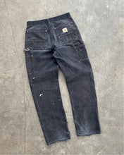 Load image into Gallery viewer, CARHARTT FADED BLACK DOUBLE KNEE PAINTERS PANTS - 1990S
