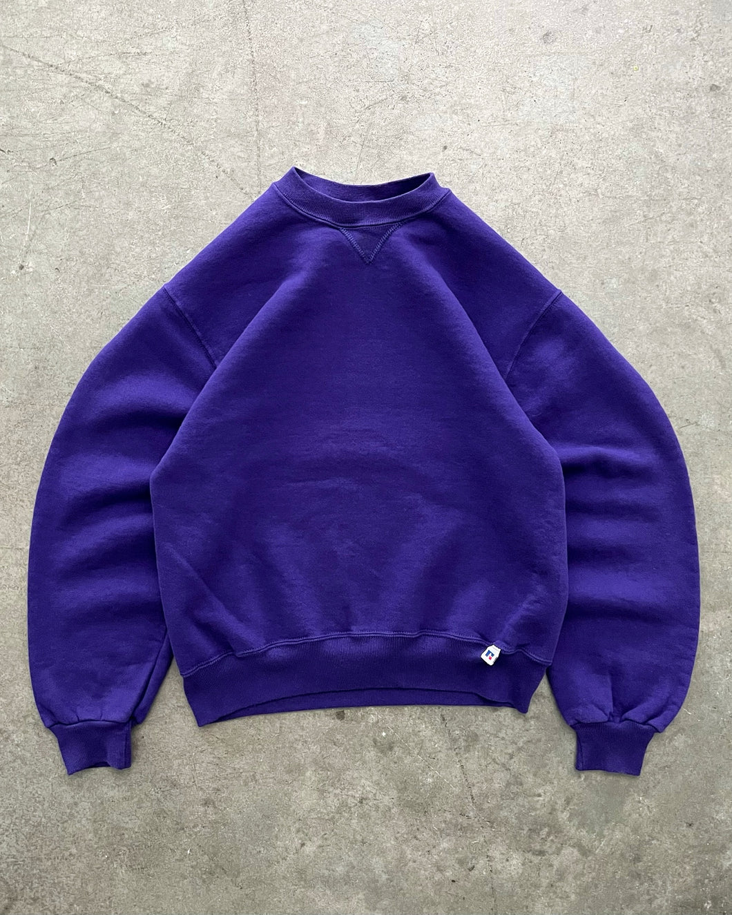 PURPLE RUSSELL SWEATSHIRT - 1990S