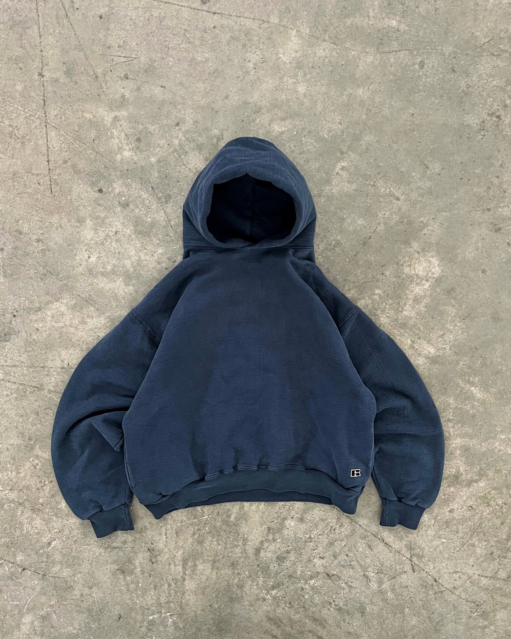 FADED HEAVYWEIGHT RUSSELL SIDE POCKET HOODIE - 1990S – AKIMBO CLUB