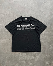 Load image into Gallery viewer, FADED BLACK “STILL PLAYING WITH CARS…” TEE - 1990S
