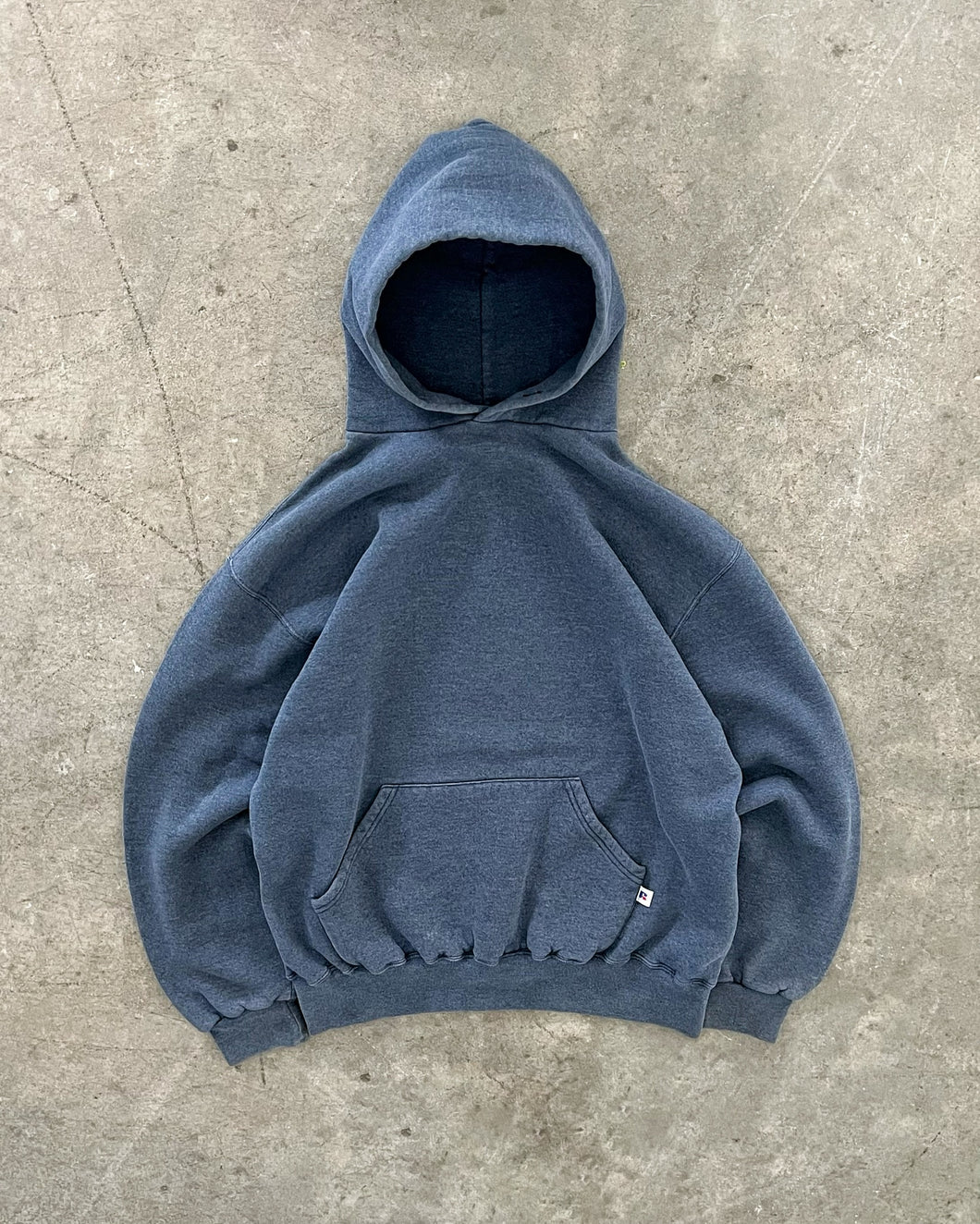 FADED MIDNIGHT BLUE RUSSELL HOODIE - 1990S
