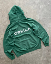 Load image into Gallery viewer, FADED GREEN “YMCA ORKILA” LEE HOODIE - 1990S

