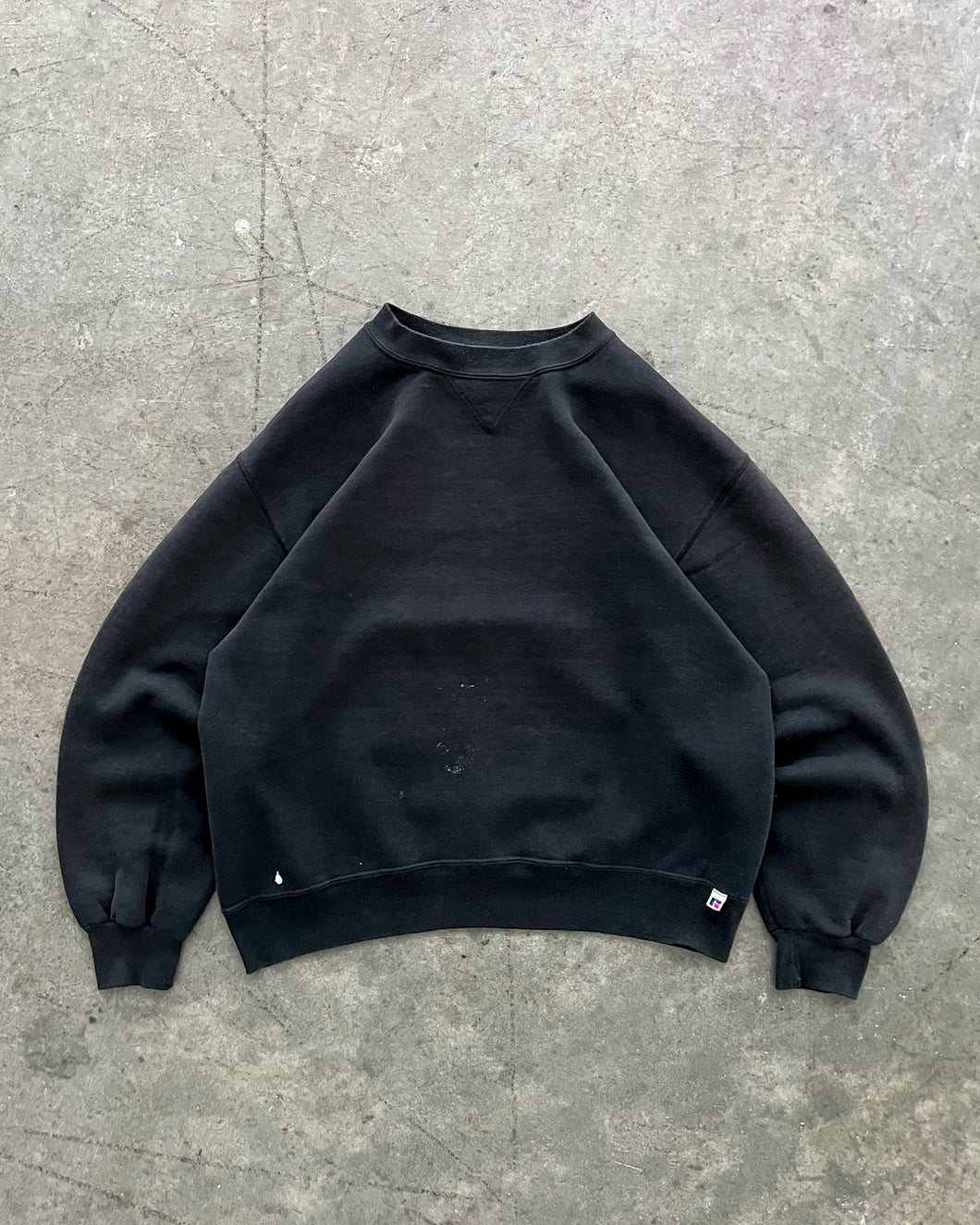 FADED BLACK PAINTERS RUSSELL SWEATSHIRTS - 1990S