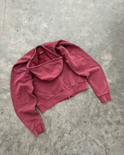 Load image into Gallery viewer, FADED MAROON ZIP UP HOODIE - 1990S
