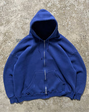 Load image into Gallery viewer, FADED BLUE ZIP UP HOODIE - 1990S
